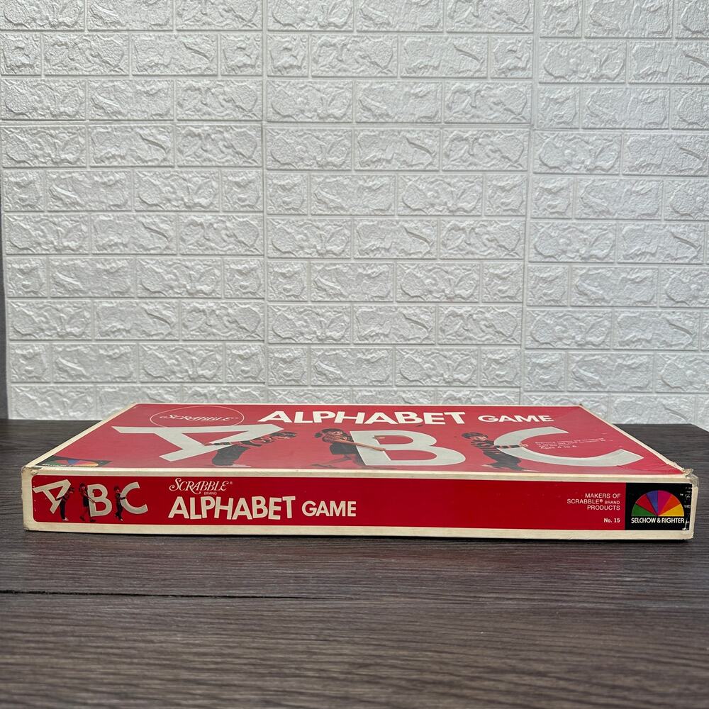 VTG 1972 Scrabble Alphabet Game by Selchow & Righter Co. Family Night Board Game